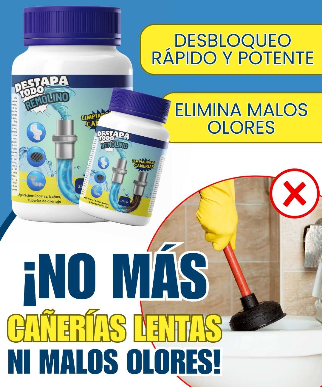 DESTAPADOR DE CAÑERÍAS PROFESIONAL